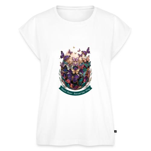 Easter Dawn's Flutter Butterfly T Shirt, Gift - Women's Premium Roll Up Sleeve T-Shirt