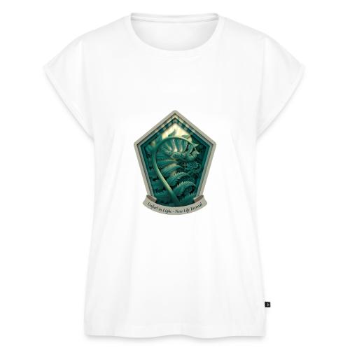 Easter Unfurl in Light Fern T Shirt, Spring Gift - Women's Premium Roll Up Sleeve T-Shirt