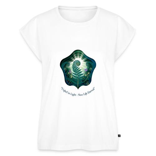 Easter Unfurl in Light Resurrection T Shirt, Gift - Women's Premium Roll Up Sleeve T-Shirt