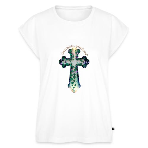 Easter Grace Cascades Eternal T Shirt, Mercy Gift - Women's Premium Roll Up Sleeve T-Shirt
