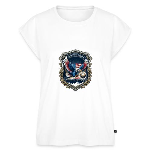 USA Eagle Vanguard T-Shirt,American Flag PrideGift - Women's Premium Roll Up Sleeve T-Shirt