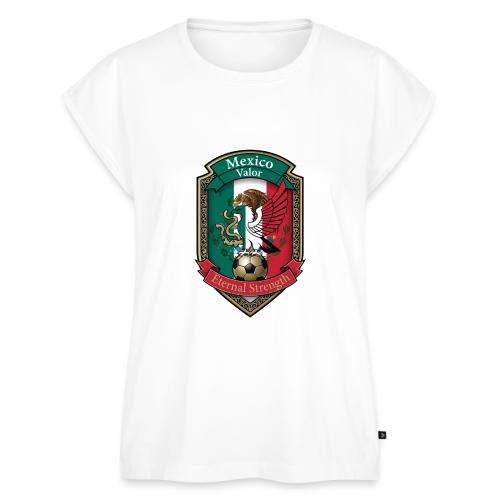 Mexico Eagle Valor T-Shirt, Pride Badge Gift - Women's Premium Roll Up Sleeve T-Shirt