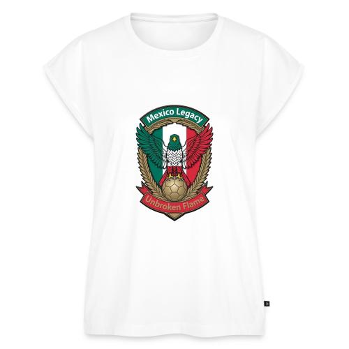 Mexico Eagle Legacy T-Shirt, Mexican Pride Gift - Women's Premium Roll Up Sleeve T-Shirt