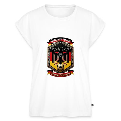 Germany Eagle Power T-Shirt, Flag Pride Gift - Women's Premium Roll Up Sleeve T-Shirt