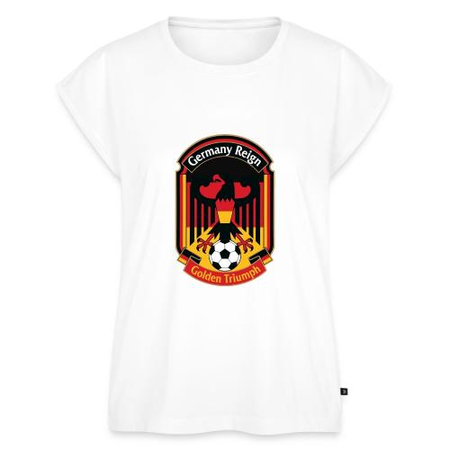 Germany Eagle Reign T-Shirt, German Flag Gift - Women's Premium Roll Up Sleeve T-Shirt