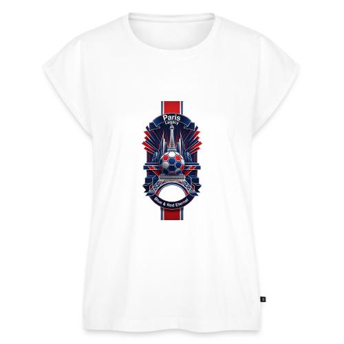 Paris Tower Legacy T Shirt, Soccer City Pride Gift - Women's Premium Roll Up Sleeve T-Shirt