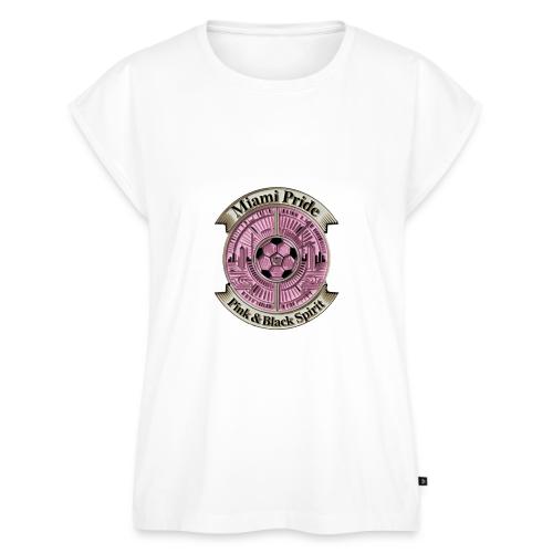 Miami Pride T Shirt, Soccer City Pride Gift - Women's Premium Roll Up Sleeve T-Shirt