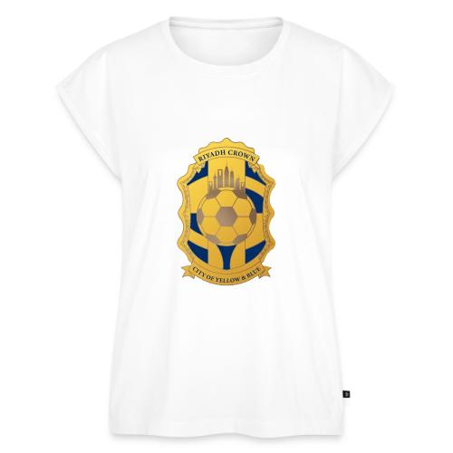Riyadh Crown T Shirt, Modern Desert Pride Gift - Women's Premium Roll Up Sleeve T-Shirt