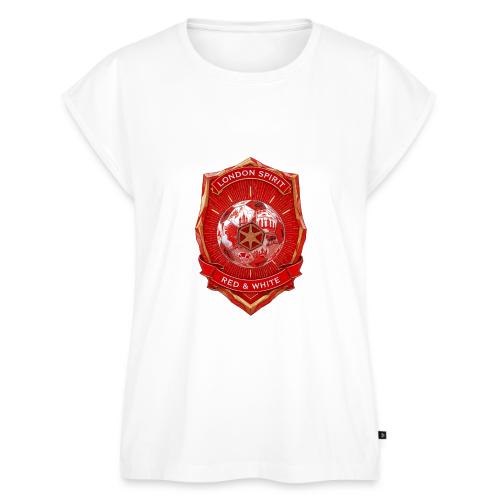 London is Red T Shirt, Football City Pride Gift - Women's Premium Roll Up Sleeve T-Shirt