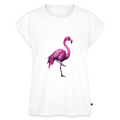 pink flamingo - Women's Premium Roll Up Sleeve T-Shirt