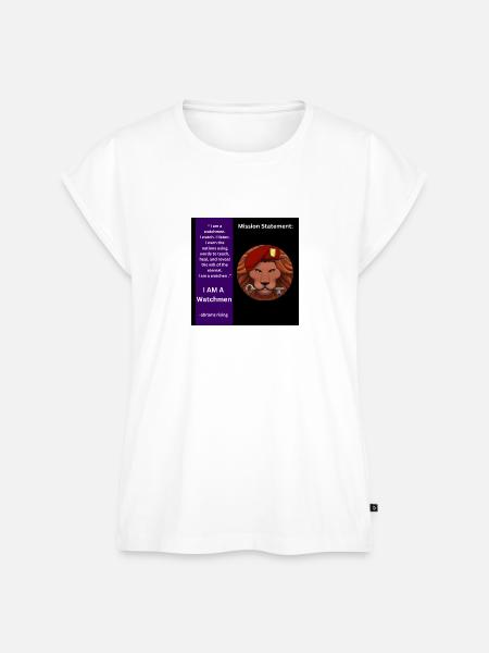 Mission Statement (Next 5 Minutes) - Women's Premium Roll Up Sleeve T-Shirt - white