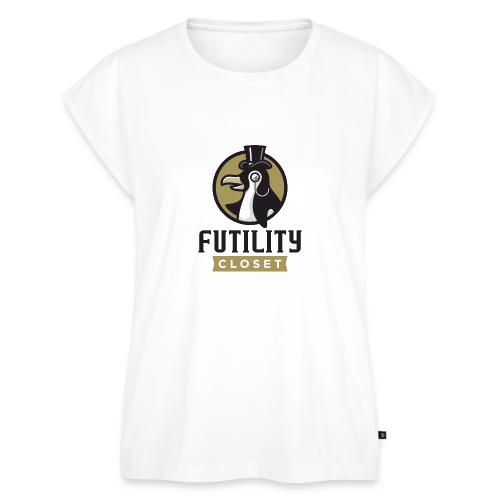 Futility Closet Logo - Color - Women's Premium Roll Up Sleeve T-Shirt
