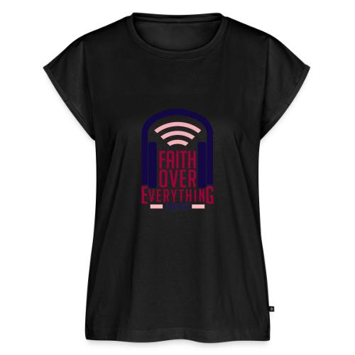 FOE LOGO - Women's Premium Roll Up Sleeve T-Shirt