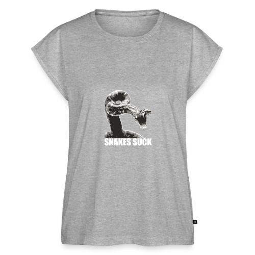 Snakes Suck - Women's Premium Roll Up Sleeve T-Shirt