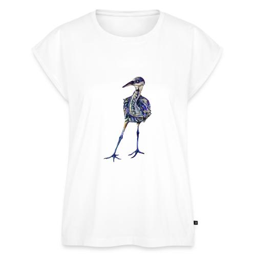 Blue heron - Women's Premium Roll Up Sleeve T-Shirt