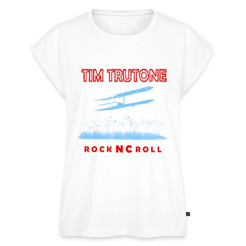 Rock NC Roll Plate - Women's Premium Roll Up Sleeve T-Shirt