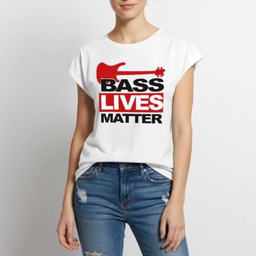 BASS LIVES MATTER - Women's Premium Roll Up Sleeve T-Shirt