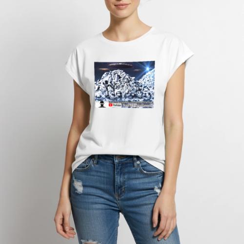 EarlT2019 with Large Back Crew Blackops Logo - Women's Premium Roll Up Sleeve T-Shirt