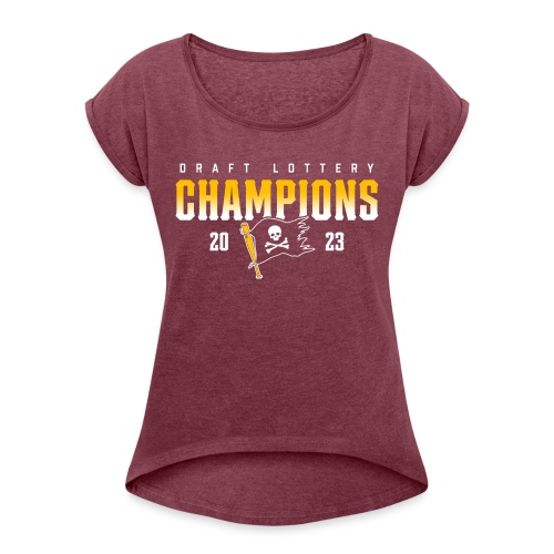 Draft Lottery Champions 2023 - Women's Roll Cuff T-Shirt