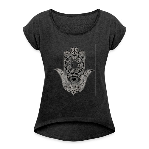 Ezina Hamsa Design - Women's Roll Cuff T-Shirt