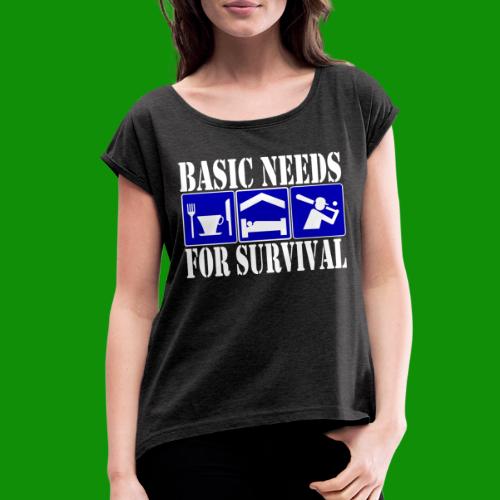 Softball/Baseball Basic Needs - Women's Roll Cuff T-Shirt