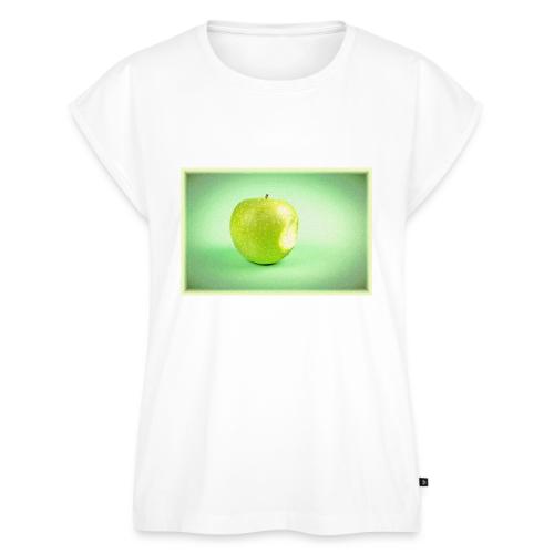 Green Apple Cute Photo. Buy Now - Women's Premium Roll Up Sleeve T-Shirt