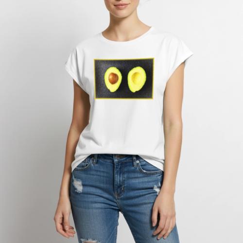 Avocado Fruit Cute Photo. Buy Now - Women's Premium Roll Up Sleeve T-Shirt