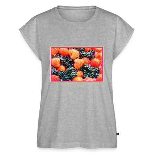 The Mix of Berries Cute Photo. Buy Now - Women's Premium Roll Up Sleeve T-Shirt