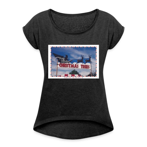 Priut Christmas Tree Shop - Women's Roll Cuff T-Shirt