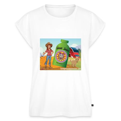 Nicole Sauce's Goat Juice - Women's Premium Roll Up Sleeve T-Shirt