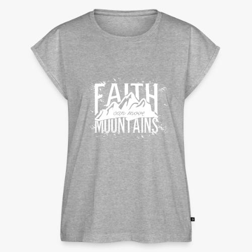 Faith Can Move Mountains - Women's Premium Roll Up Sleeve T-Shirt