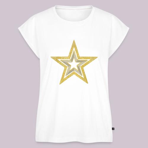 Star - Women's Premium Roll Up Sleeve T-Shirt