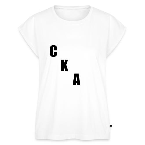 Canada Kicks Ass Vertical - Women's Premium Roll Up Sleeve T-Shirt