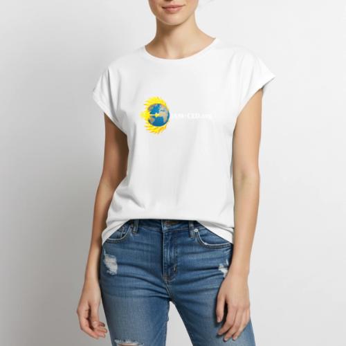iam-ced.org Logo Phoenix - Women's Premium Roll Up Sleeve T-Shirt