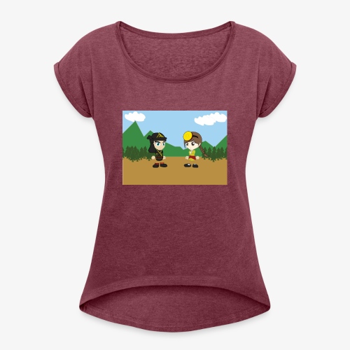 Digital Pontians - Women's Roll Cuff T-Shirt