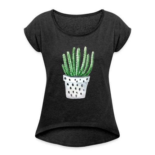 Cactus - Women's Roll Cuff T-Shirt