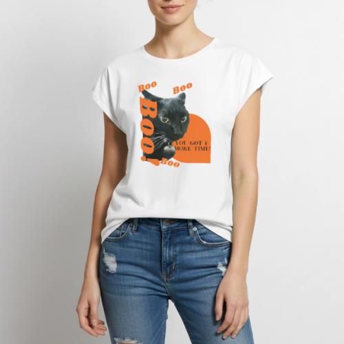 Boo KIT - Women's Premium Roll Up Sleeve T-Shirt