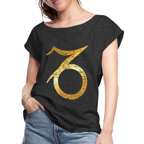 Zodiac Sign Capricorn – The Sign of Capricorn - Women's Roll Cuff T-Shirt