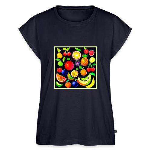 Bright Fruit Collection - Women's Premium Roll Up Sleeve T-Shirt