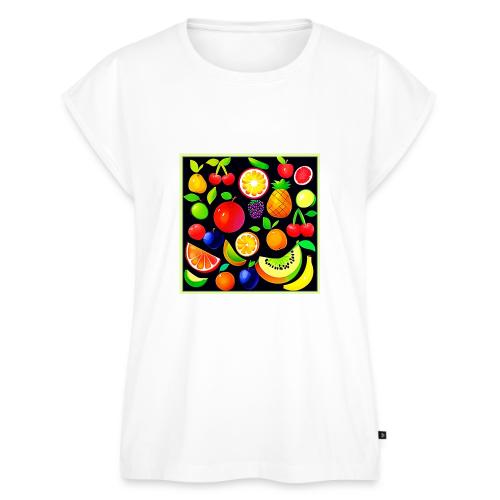Bright Fruit Collection - Women's Premium Roll Up Sleeve T-Shirt