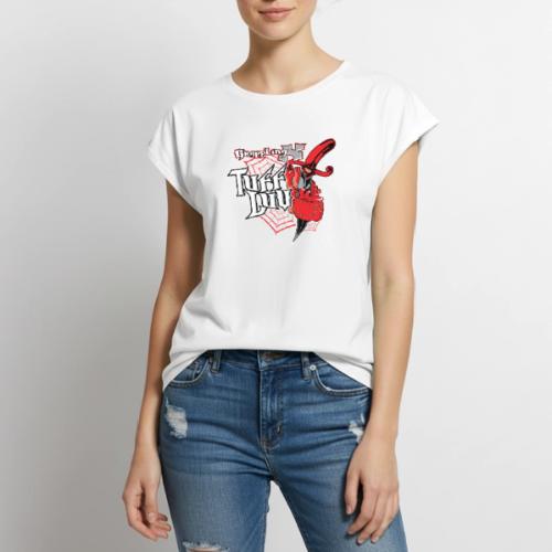 Grappling X Tuff Luv - Women's Premium Roll Up Sleeve T-Shirt