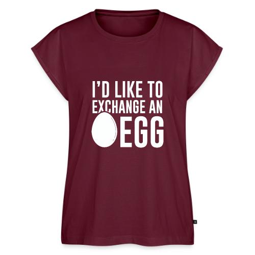 Egg Exchange Tee - Women's Premium Roll Up Sleeve T-Shirt