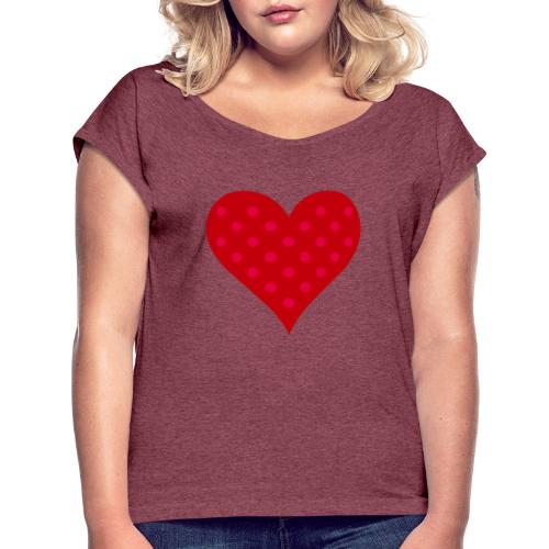 Mother Love heart Seville happy style Spain Joy - Women's Roll Cuff T-Shirt