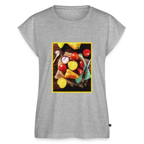 Vegetables Homemade Salad Cute Photo. Buy Now - Women's Premium Roll Up Sleeve T-Shirt
