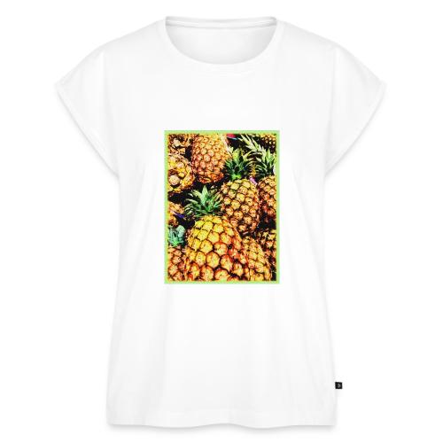 Pineapples Cute Photo. Buy Now - Women's Premium Roll Up Sleeve T-Shirt