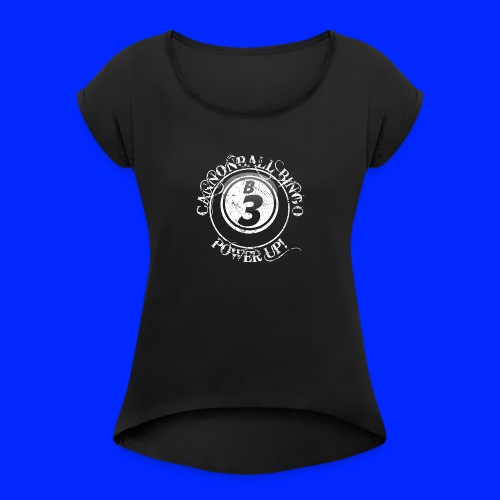 Vintage Cannonball Bingo Ball Tee - Women's Roll Cuff T-Shirt