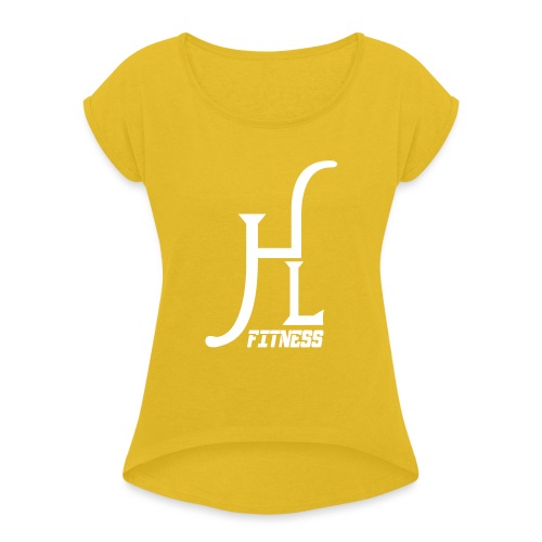 HLF Vector WHT - Women's Roll Cuff T-Shirt