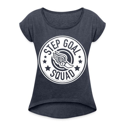 Step Show Squad #2 Design - Women's Roll Cuff T-Shirt