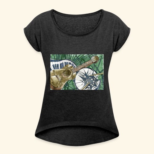 Philosophical Gear Artwork - Women's Roll Cuff T-Shirt