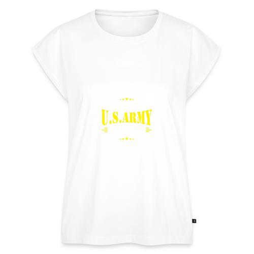 Proud USA army Aunt - Women's Premium Roll Up Sleeve T-Shirt